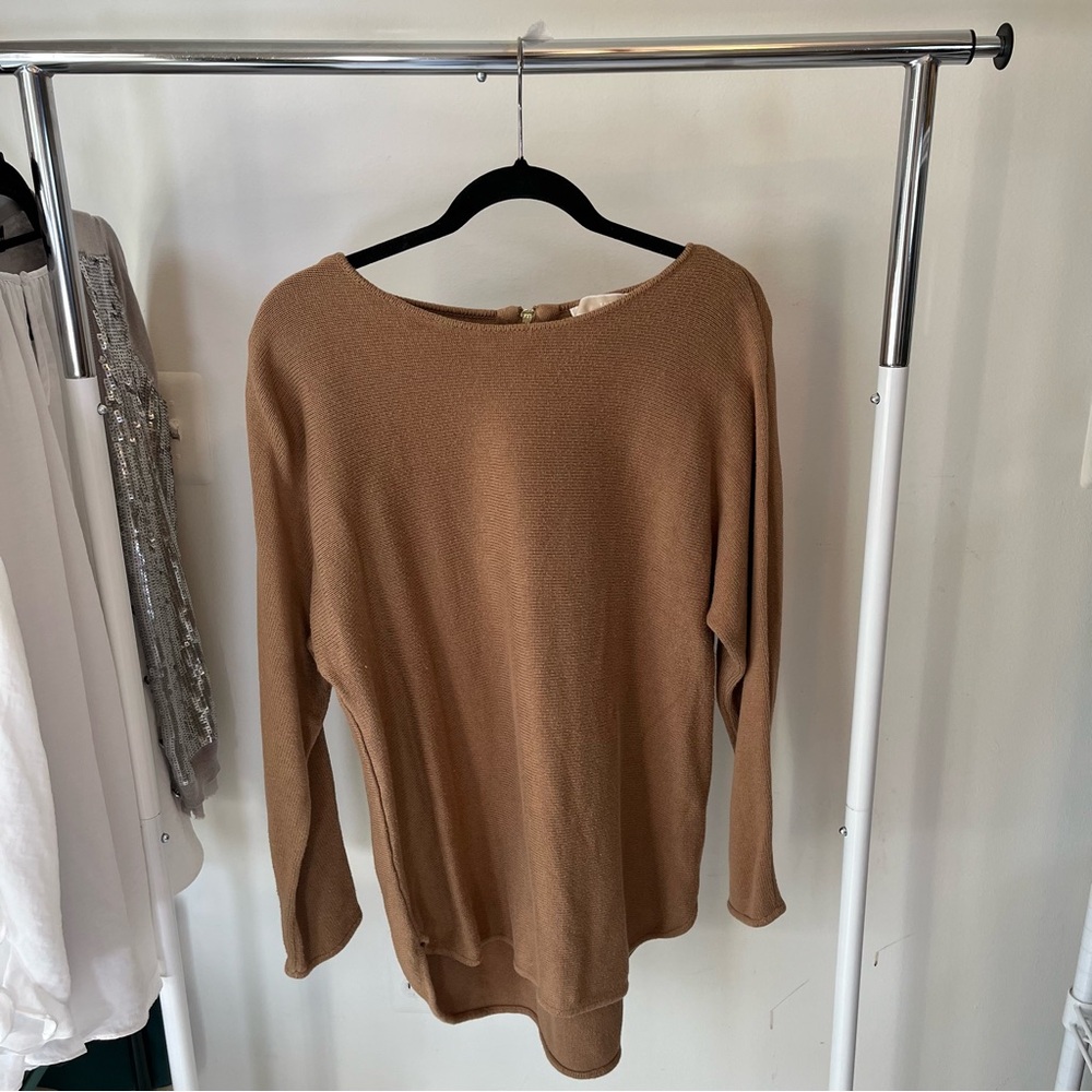 (4) Plus Size Professional Sequin Embellished Gray Blouse Beige Sweater Office - Picture 5 of 16